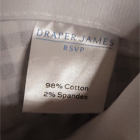 Draper James RSVP  Blue White Check Ankle Pants 8 - Picture 7 of 8